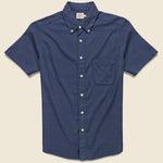 Stretch Oxford Shirt - Navy - Faherty - STAG Provisions - Tops - S/S Woven - Solid