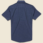 Stretch Oxford Shirt - Navy - Faherty - STAG Provisions - Tops - S/S Woven - Solid
