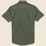 Stretch Oxford Shirt - Olive - Faherty - STAG Provisions - Tops - S/S Woven - Solid