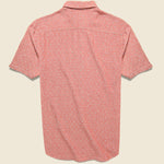 Island Workshirt - Red Native Micro - Faherty - STAG Provisions - Tops - S/S Woven - Other Pattern