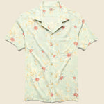 Kona Camp Shirt - Mint Floral - Faherty - STAG Provisions - Tops - S/S Woven - Floral