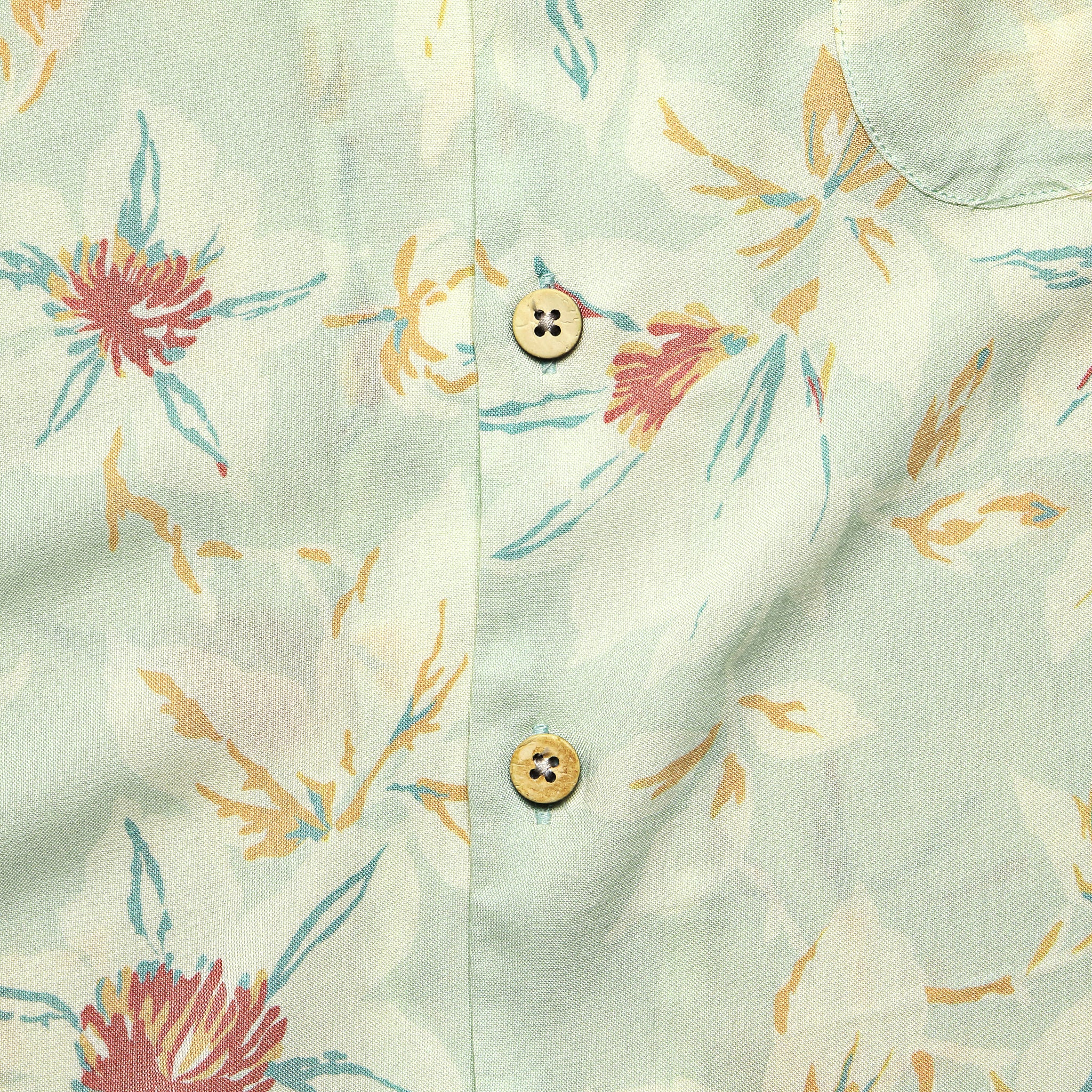 Kona Camp Shirt - Mint Floral - Faherty - STAG Provisions - Tops - S/S Woven - Floral