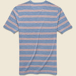 Stripe Garment Dyed Pocket Tee - Coast Coral - Faherty - STAG Provisions - Tops - S/S Tee