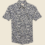 Knit Seasons Shirt - Navy Avallinas Print - Faherty - STAG Provisions - Tops - S/S Woven - Floral
