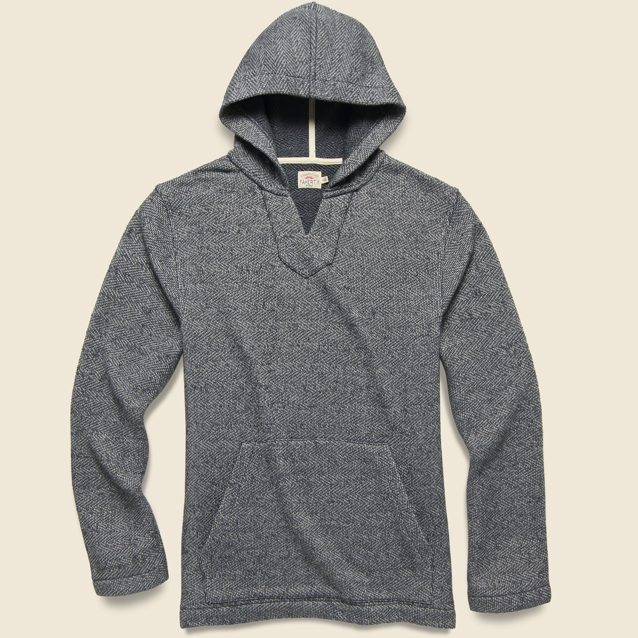 Baja Beach Poncho - Granite - Faherty - STAG Provisions - Tops - Fleece / Sweatshirt