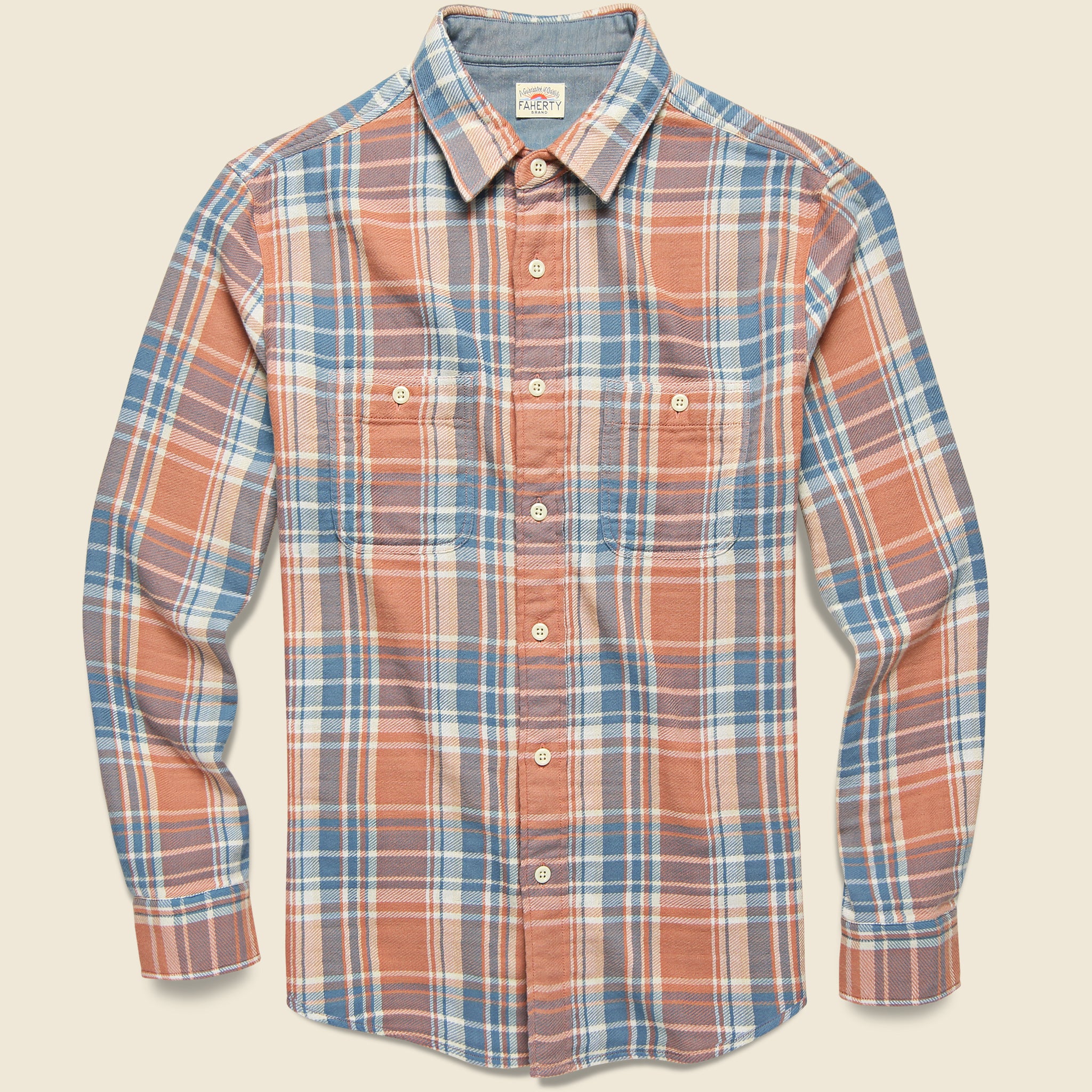 Roadtrip Shirt - Sunset Plaid - Faherty - STAG Provisions - Tops - L/S Woven - Plaid