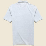 Indigo-Dyed Polo - Azure Stream Stripe - Faherty - STAG Provisions - Tops - S/S Knit