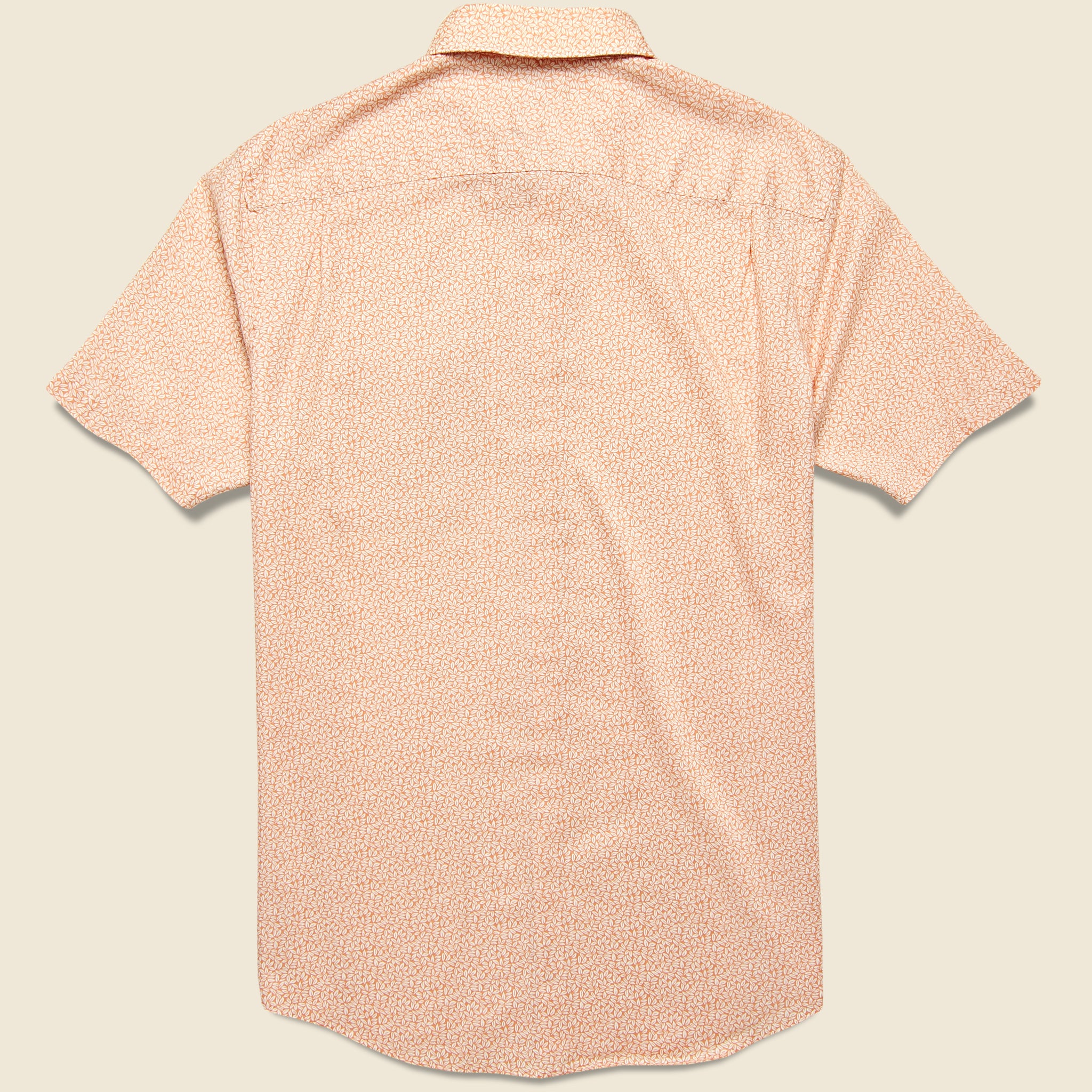 Playa Shirt - Faded Clay Leaf Print - Faherty - STAG Provisions - Tops - S/S Woven - Floral