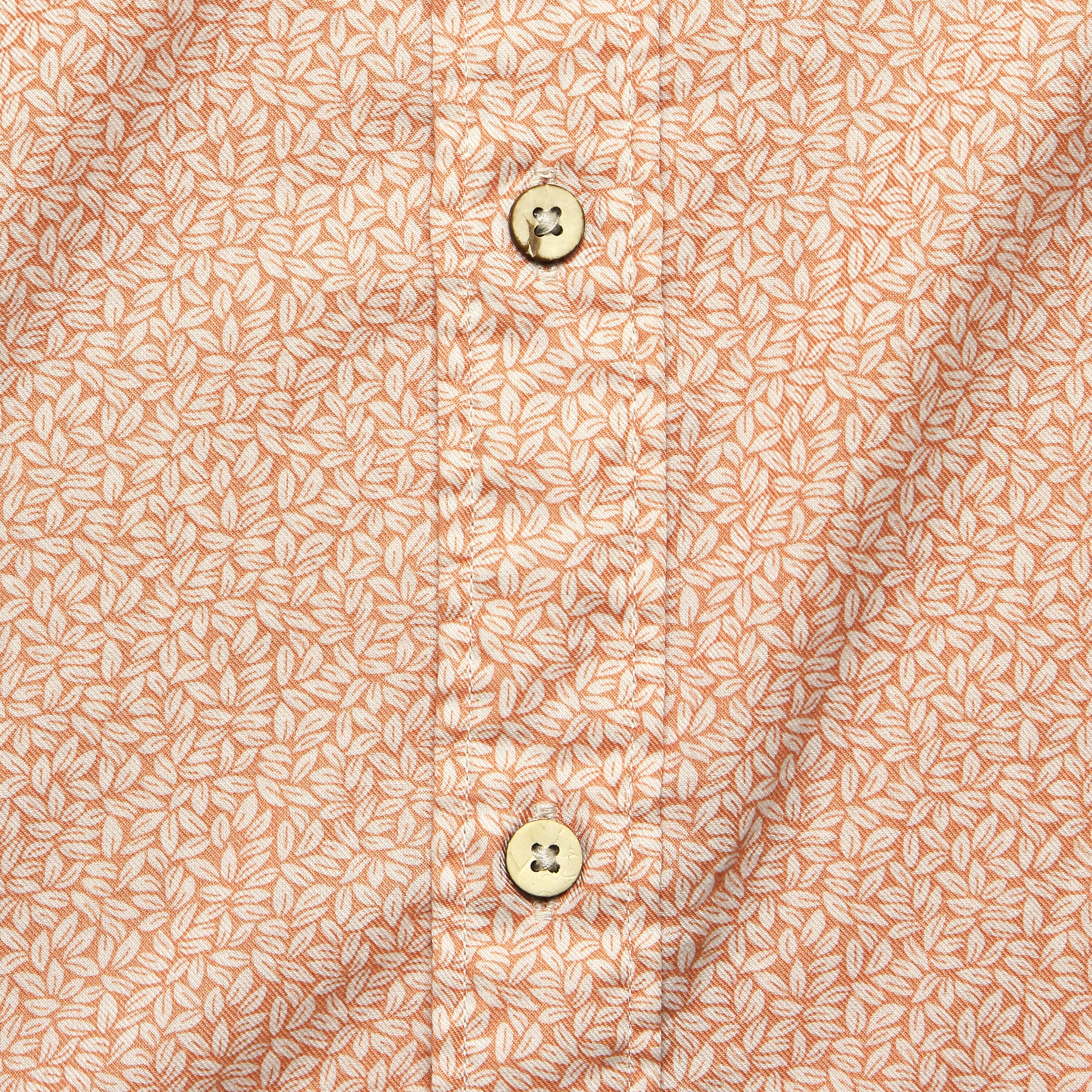 Playa Shirt - Faded Clay Leaf Print - Faherty - STAG Provisions - Tops - S/S Woven - Floral
