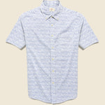 Playa Shirt - Blue Frond Print - Faherty - STAG Provisions - Tops - S/S Woven - Other Pattern