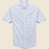 Playa Shirt - Blue Frond Print - Faherty - STAG Provisions - Tops - S/S Woven - Other Pattern