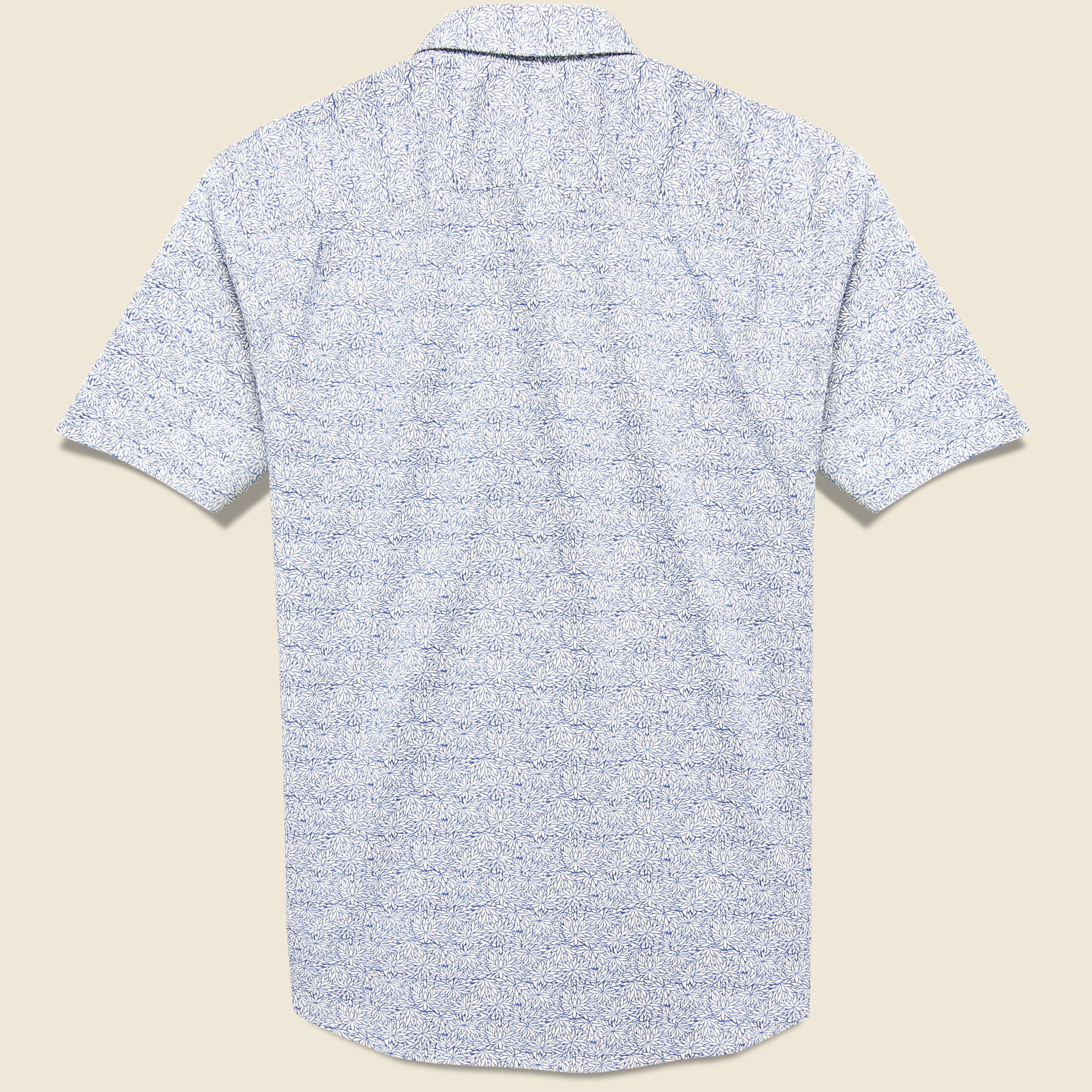 Playa Shirt - Blue Frond Print - Faherty - STAG Provisions - Tops - S/S Woven - Other Pattern