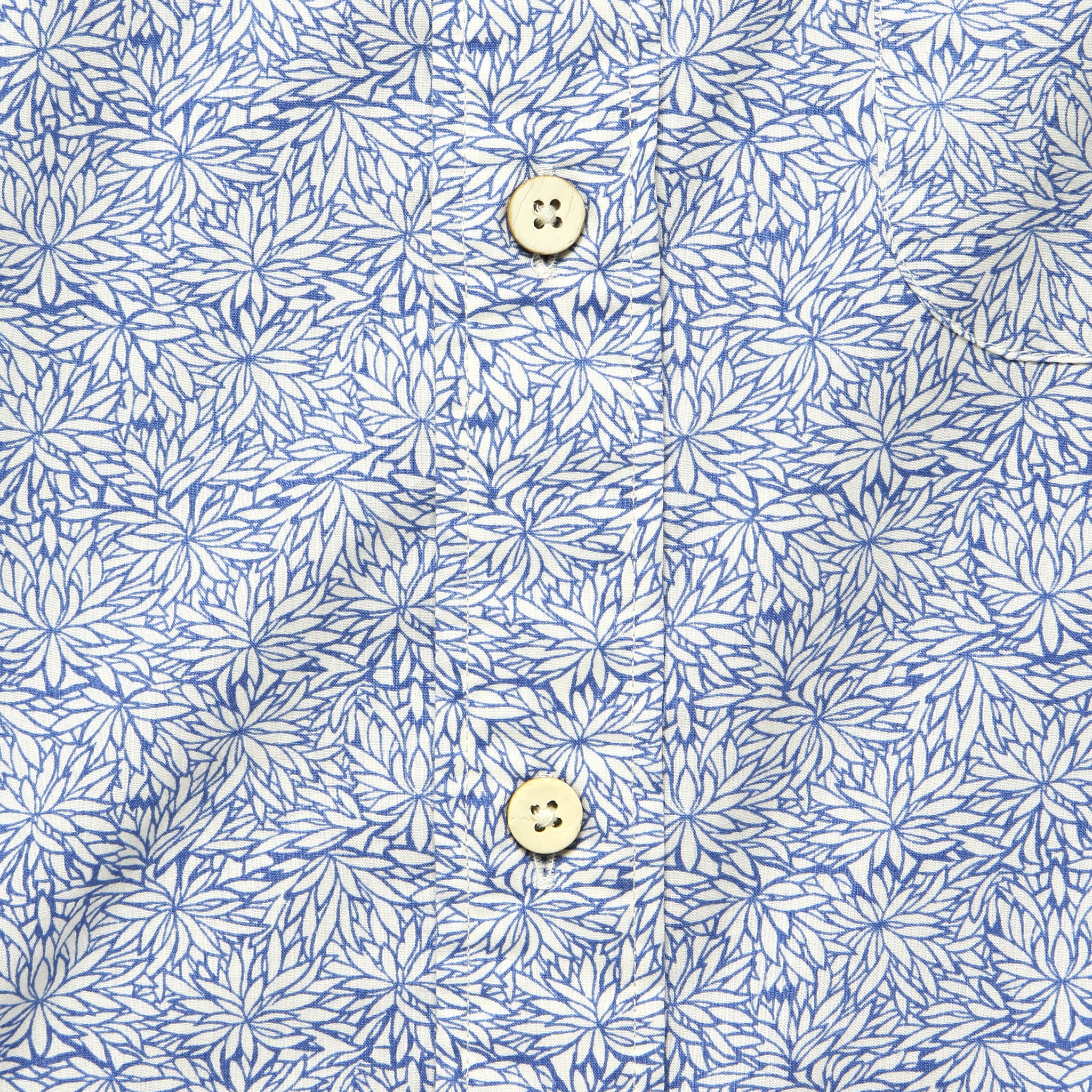 Playa Shirt - Blue Frond Print - Faherty - STAG Provisions - Tops - S/S Woven - Other Pattern