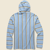 Biarritz Hoodie - Faded Denim Stripe - Faherty - STAG Provisions - Tops - Fleece / Sweatshirt