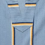 Biarritz Hoodie - Faded Denim Stripe - Faherty - STAG Provisions - Tops - Fleece / Sweatshirt