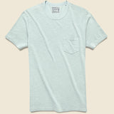 Garment Dyed Pocket Tee - Glacier Blue - Faherty - STAG Provisions - Tops - S/S Tee