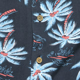 Kona Camp Shirt - Midnight Palm Hawaiian - Faherty - STAG Provisions - Tops - S/S Woven - Floral