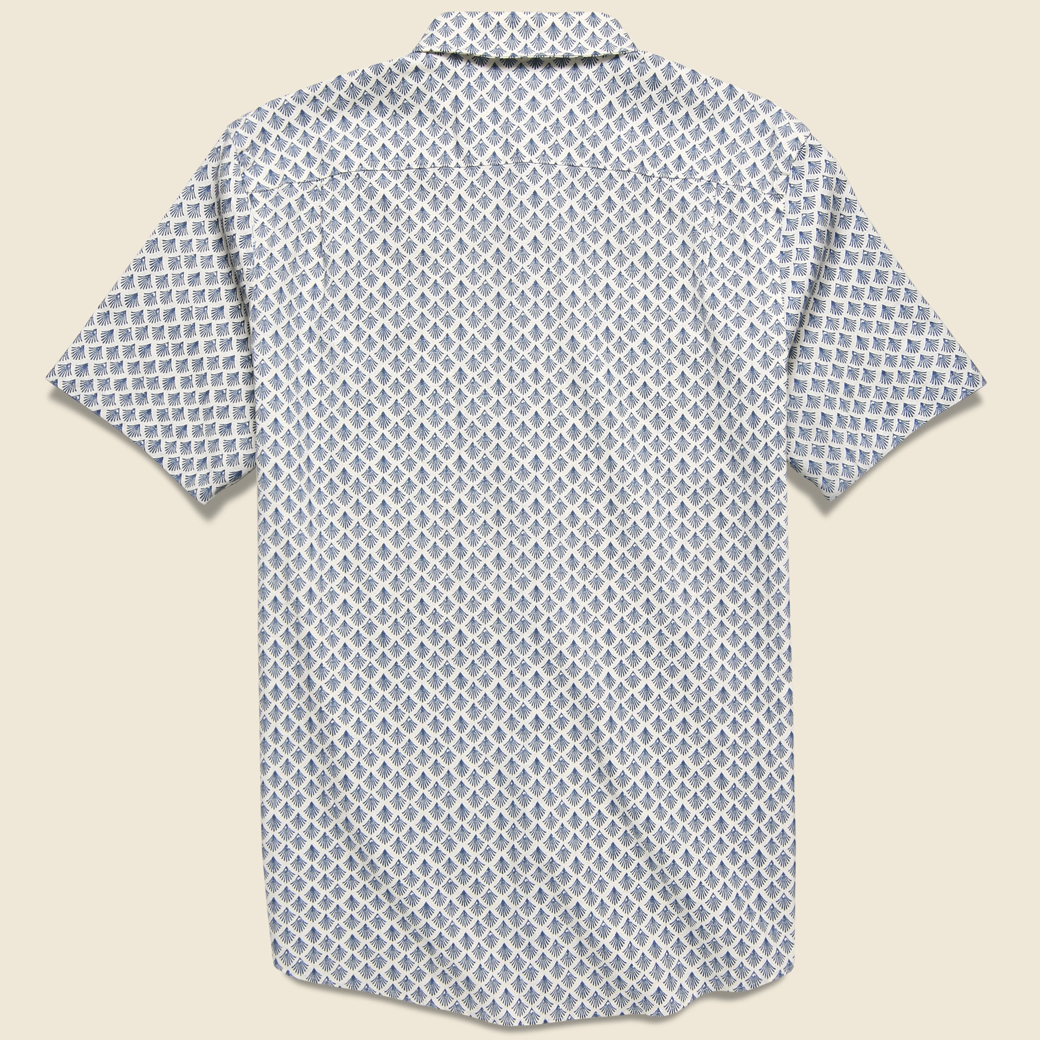 Breeze Shirt - White Wall Scallop - Faherty - STAG Provisions - Tops - S/S Woven - Other Pattern