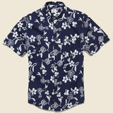Rayon Hawaiian Shirt - Deep Indigo - Faherty - STAG Provisions - Tops - S/S Woven - Other Pattern