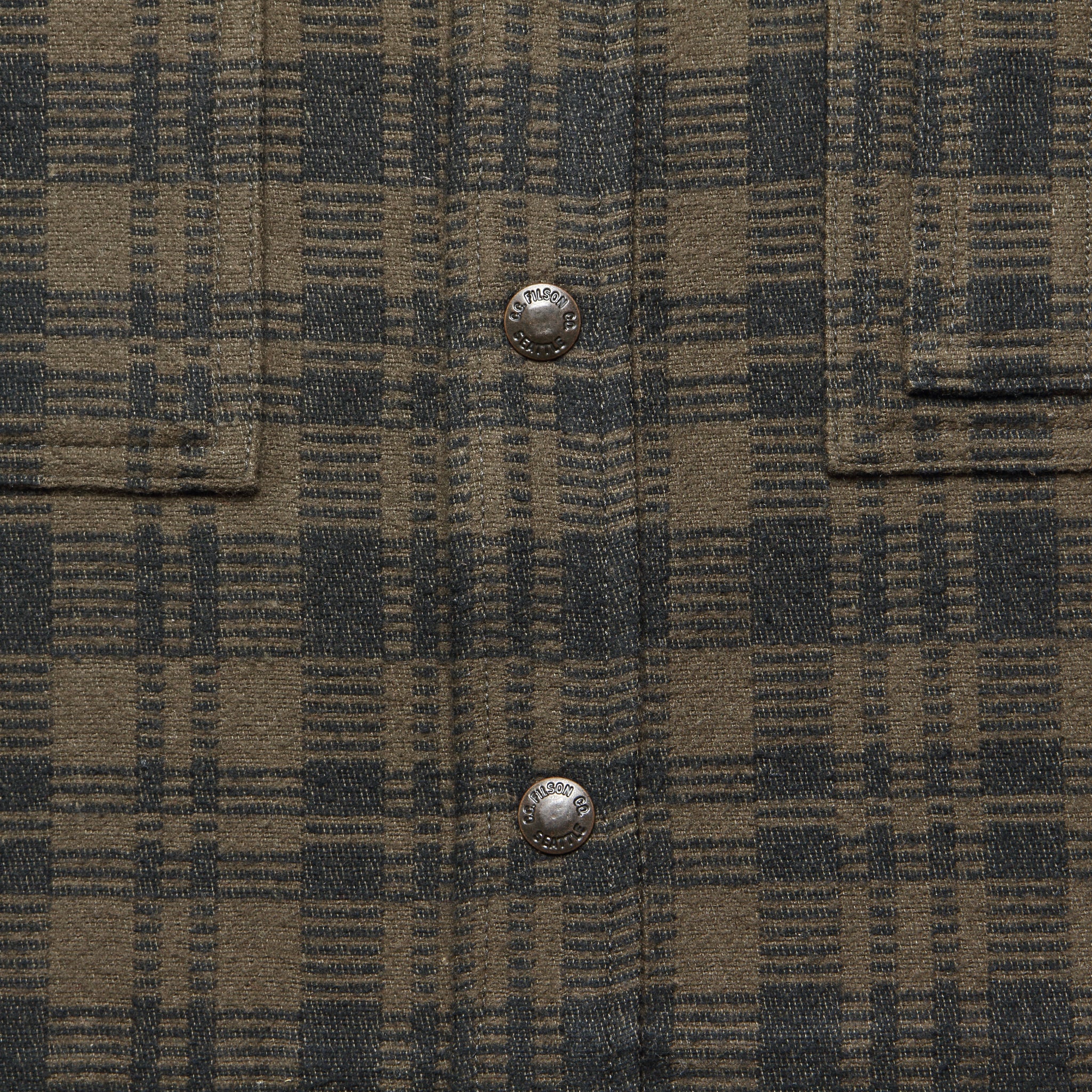 Beartooth Jac Shirt - Dark Brown/Charcoal - Filson - STAG Provisions - Outerwear - Shirt Jacket