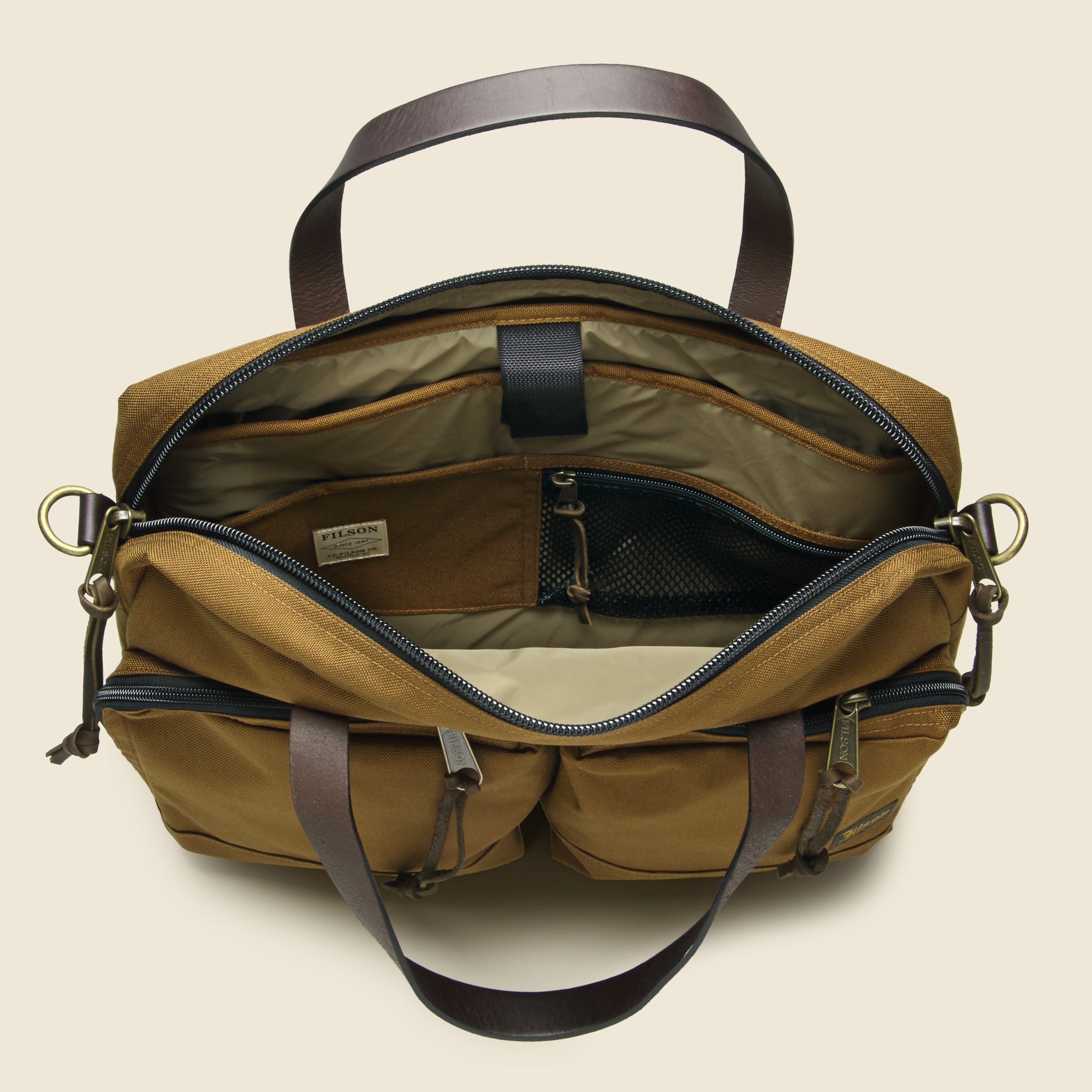Dryden Briefcase - Whiskey - Filson - STAG Provisions - Accessories - Bags / Luggage
