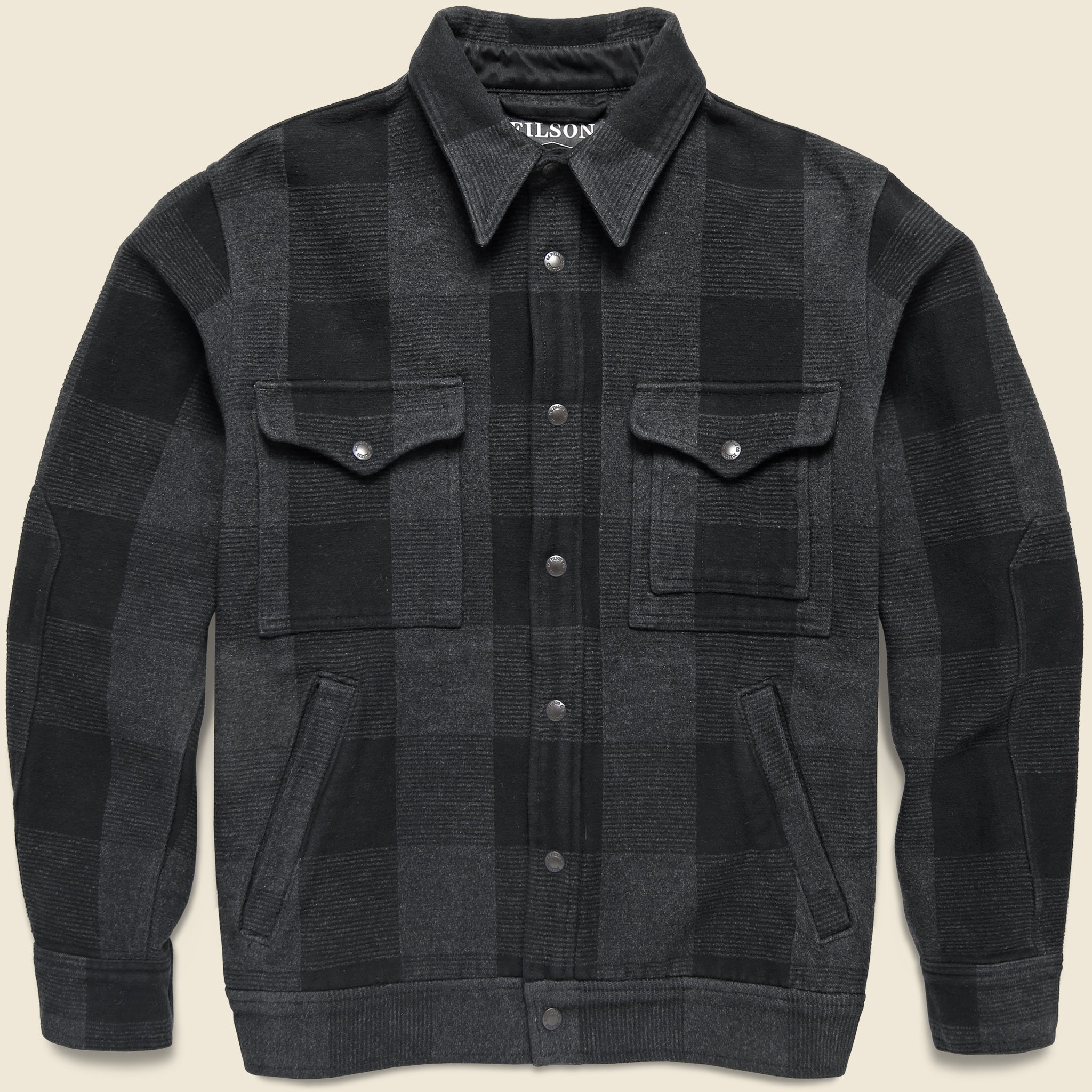 Beartooth Camp Jacket - Black/Grey Heather - Filson - STAG Provisions - Outerwear - Coat / Jacket