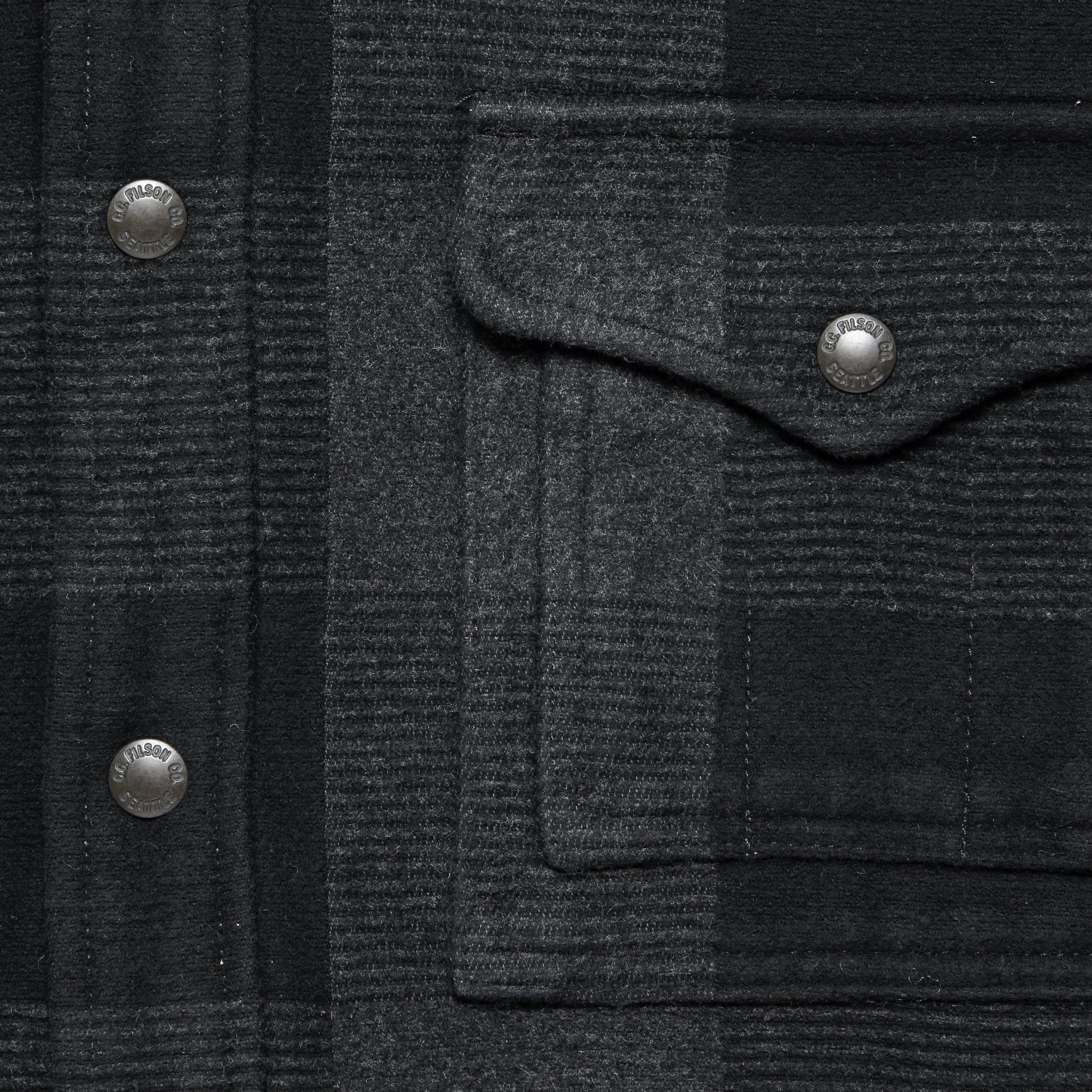 Beartooth Camp Jacket - Black/Grey Heather - Filson - STAG Provisions - Outerwear - Coat / Jacket