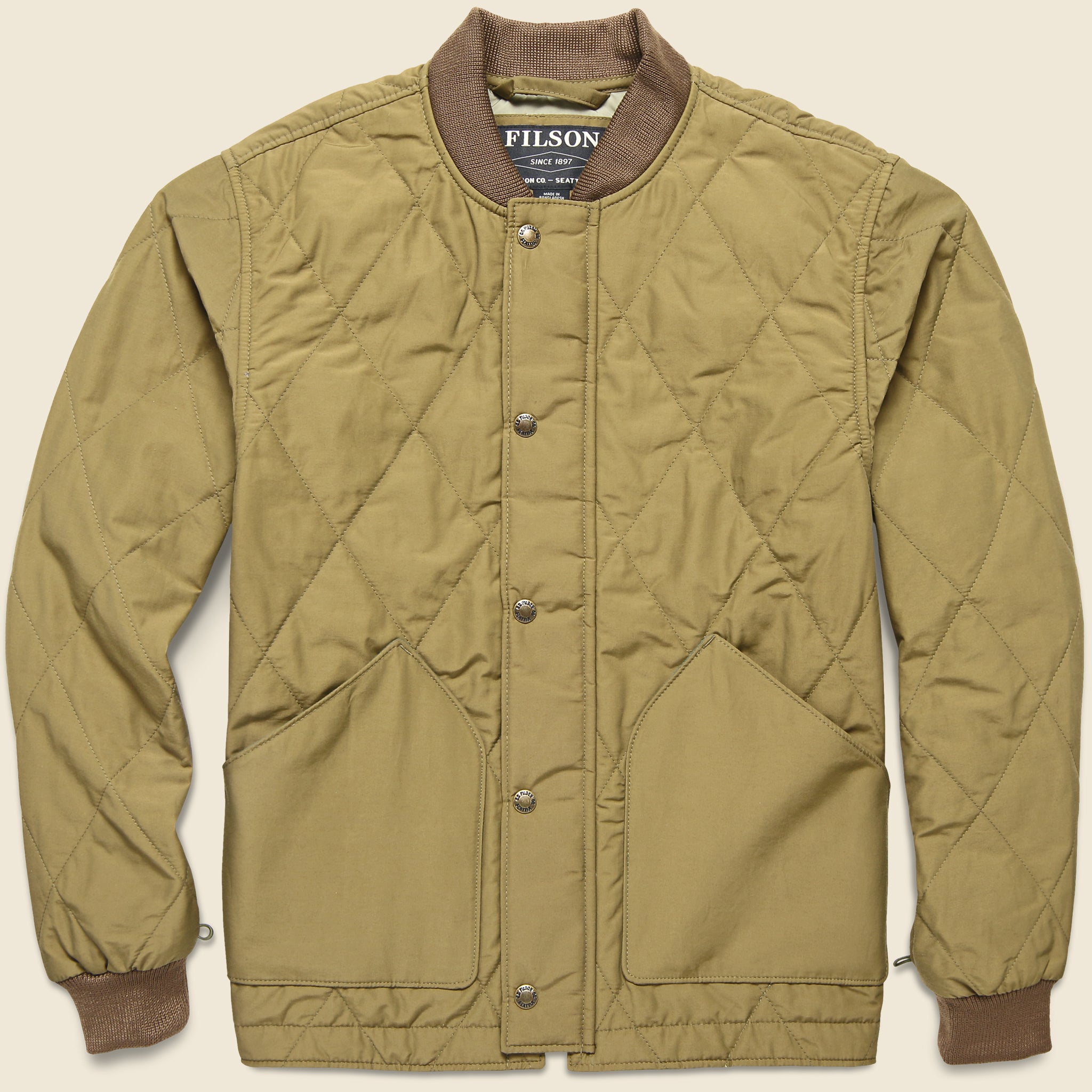 Quilted Pack Jacket - Sportsman Tan - Filson - STAG Provisions - Outerwear - Coat / Jacket