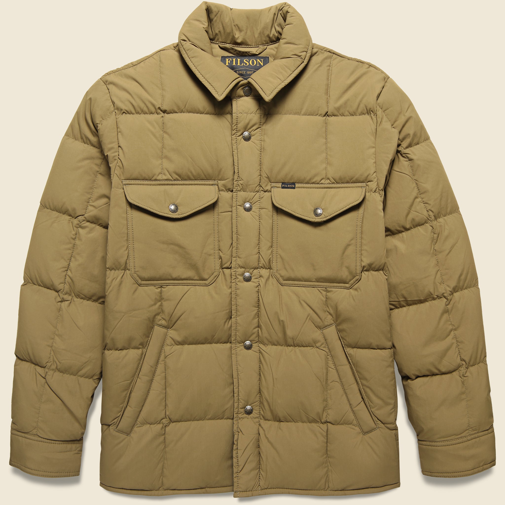 Lightweight Down Jac Shirt - Dark Tan - Filson - STAG Provisions - Outerwear - Coat / Jacket
