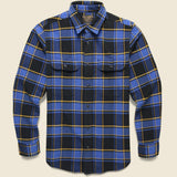 Vintage Flannel Workshirt - Cobalt/Black - Filson - STAG Provisions - Tops - L/S Woven - Plaid