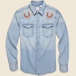 Horseshoe & Stallion Western Shirt - Fort Lonesome - STAG Provisions - Tops - L/S Woven - Other Pattern