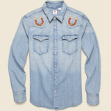 Horseshoe & Stallion Western Shirt - Fort Lonesome - STAG Provisions - Tops - L/S Woven - Other Pattern