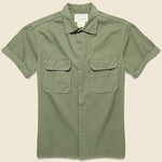 Twill Camp Shirt - Owl - Fort Lonesome - STAG Provisions - Tops - S/S Woven - Other Pattern