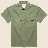 Twill Camp Shirt - Owl - Fort Lonesome - STAG Provisions - Tops - S/S Woven - Other Pattern