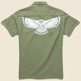 Twill Camp Shirt - Owl - Fort Lonesome - STAG Provisions - Tops - S/S Woven - Other Pattern