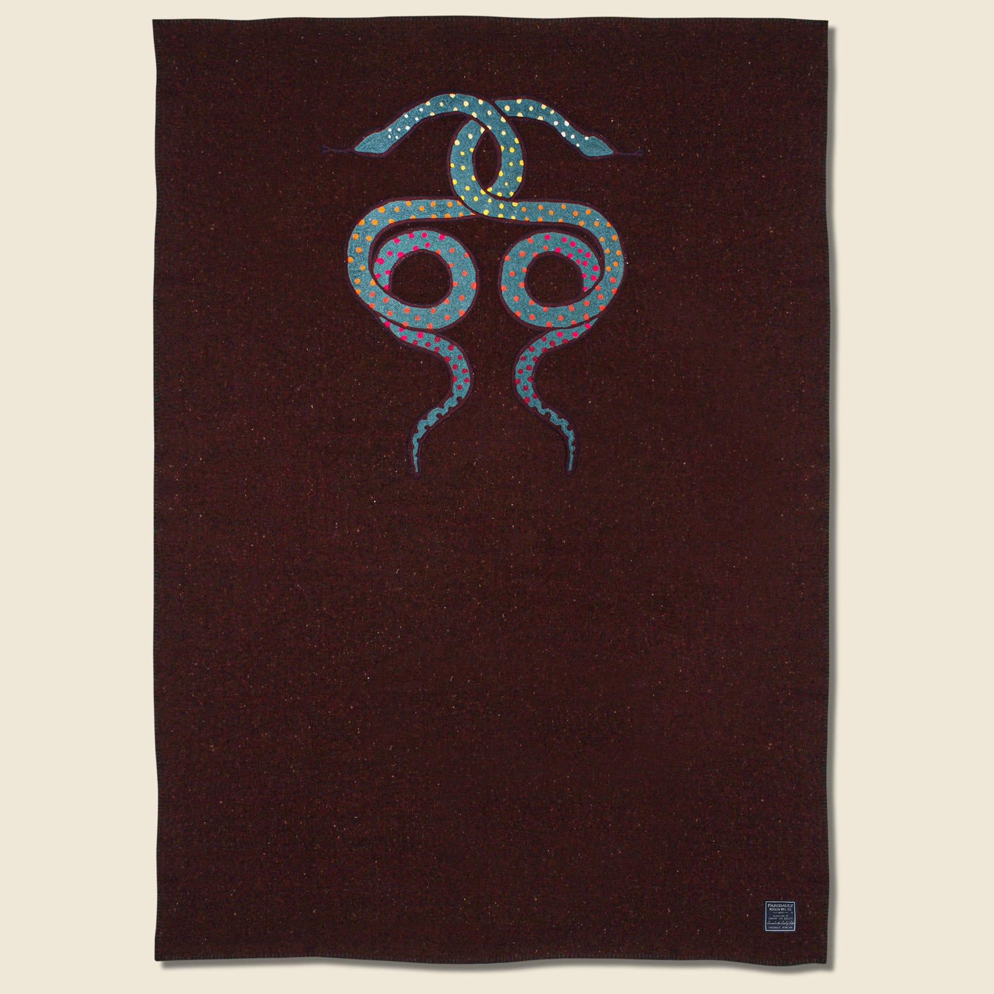 Wool Utility Blanket - United Snakes, Red - Fort Lonesome - STAG Provisions - Gift - Blankets