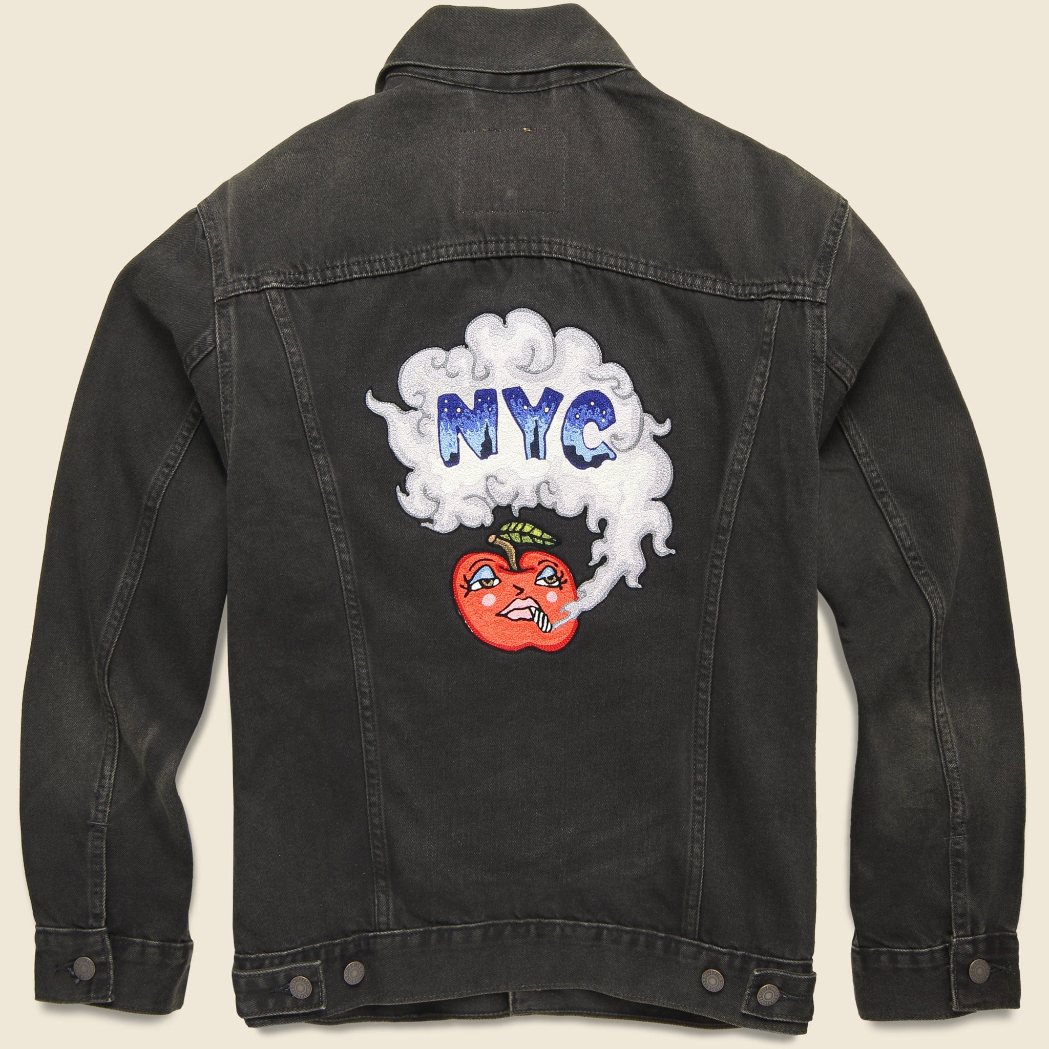 Vintage Fit Trucker Jacket - Smoking Apple - Fort Lonesome - STAG Provisions - Outerwear - Coat / Jacket