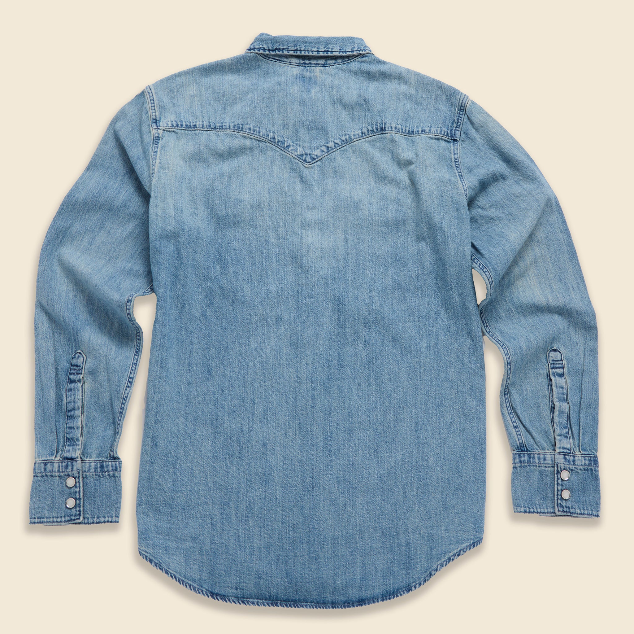 Ft. Lonesome x STAG Match Denim Western Shirt - Fort Lonesome - STAG Provisions - Tops - L/S Woven - Other Pattern