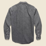 Ft. Lonesome x STAG Poppies Denim Western Shirt - Fort Lonesome - STAG Provisions - Tops - L/S Woven - Other Pattern