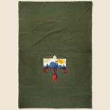 Desert Thunderbird Large Wool Blanket - Olive - Fort Lonesome - STAG Provisions - Gift - Blankets