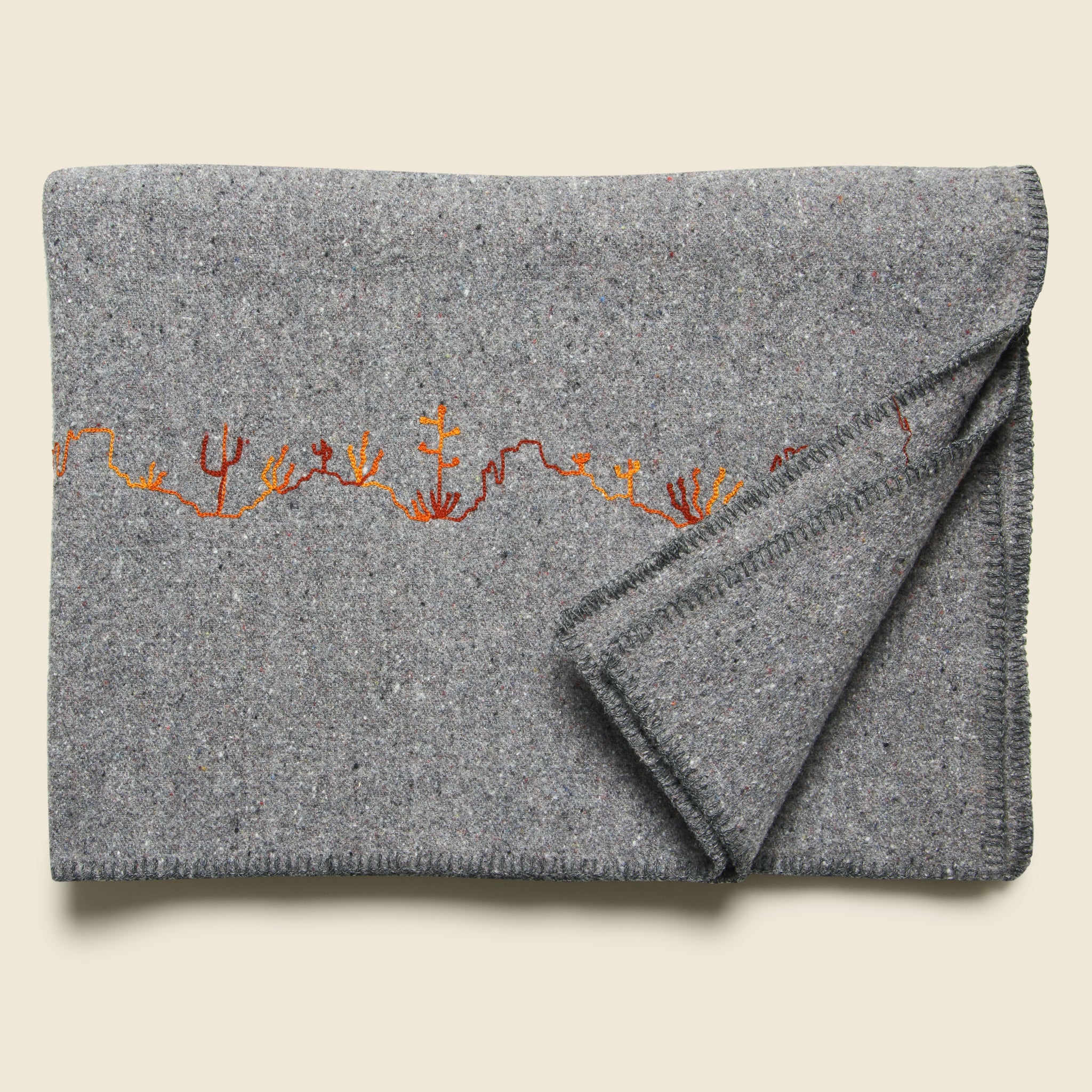 Desert Landscape Small Utility Blanket - Grey - Fort Lonesome - STAG Provisions - Gift - Blankets