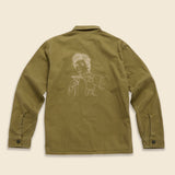 Blowin' in the Wind Shirt - Surplus Green - Future Vagabond - STAG Provisions - Tops - L/S Woven - Other Pattern