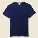 Indigo Pocket Tee - Dark Wash - Faherty - STAG Provisions - Tops - S/S Tee
