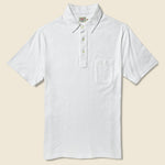 Garment Dyed Polo Shirt - White - Faherty - STAG Provisions - Tops - S/S Knit