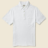 Garment Dyed Polo Shirt - White - Faherty - STAG Provisions - Tops - S/S Knit