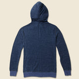 Dual Knit Zip Hoodie - Navy - Faherty - STAG Provisions - Tops - Fleece / Sweatshirt