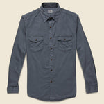 Washed Chino Shirt - Midnight - Faherty - STAG Provisions - Tops - L/S Woven - Solid