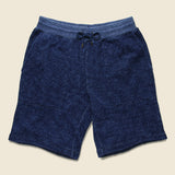 Marled Sweatshort - Indigo - Faherty - STAG Provisions - Shorts - Lounge