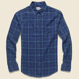 Windowpane Ventura Shirt - Indigo/Blue - Faherty - STAG Provisions - Tops - L/S Woven - Plaid