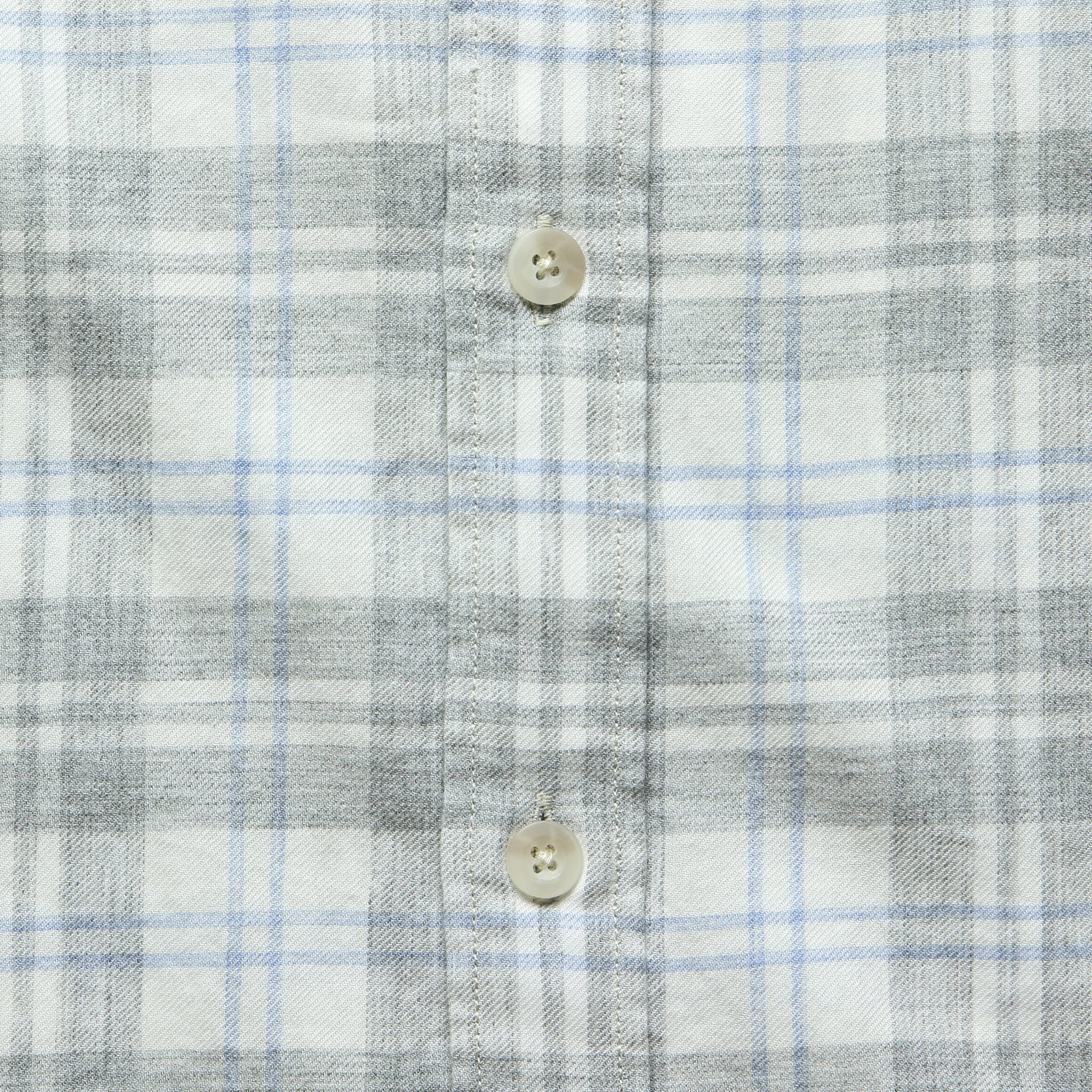 Signature Washed Twill Shirt - Grey/Cream - Faherty - STAG Provisions - Tops - L/S Woven - Plaid